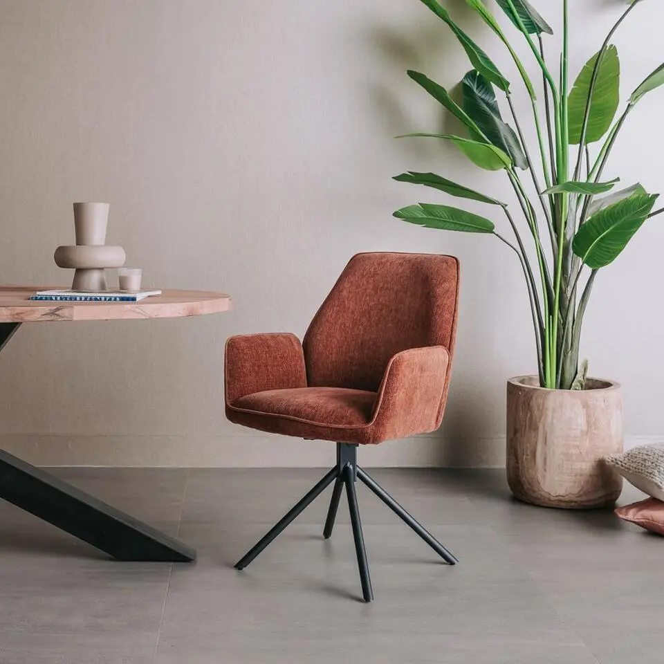 Tower Living - Amaro draaibare armstoel - koper