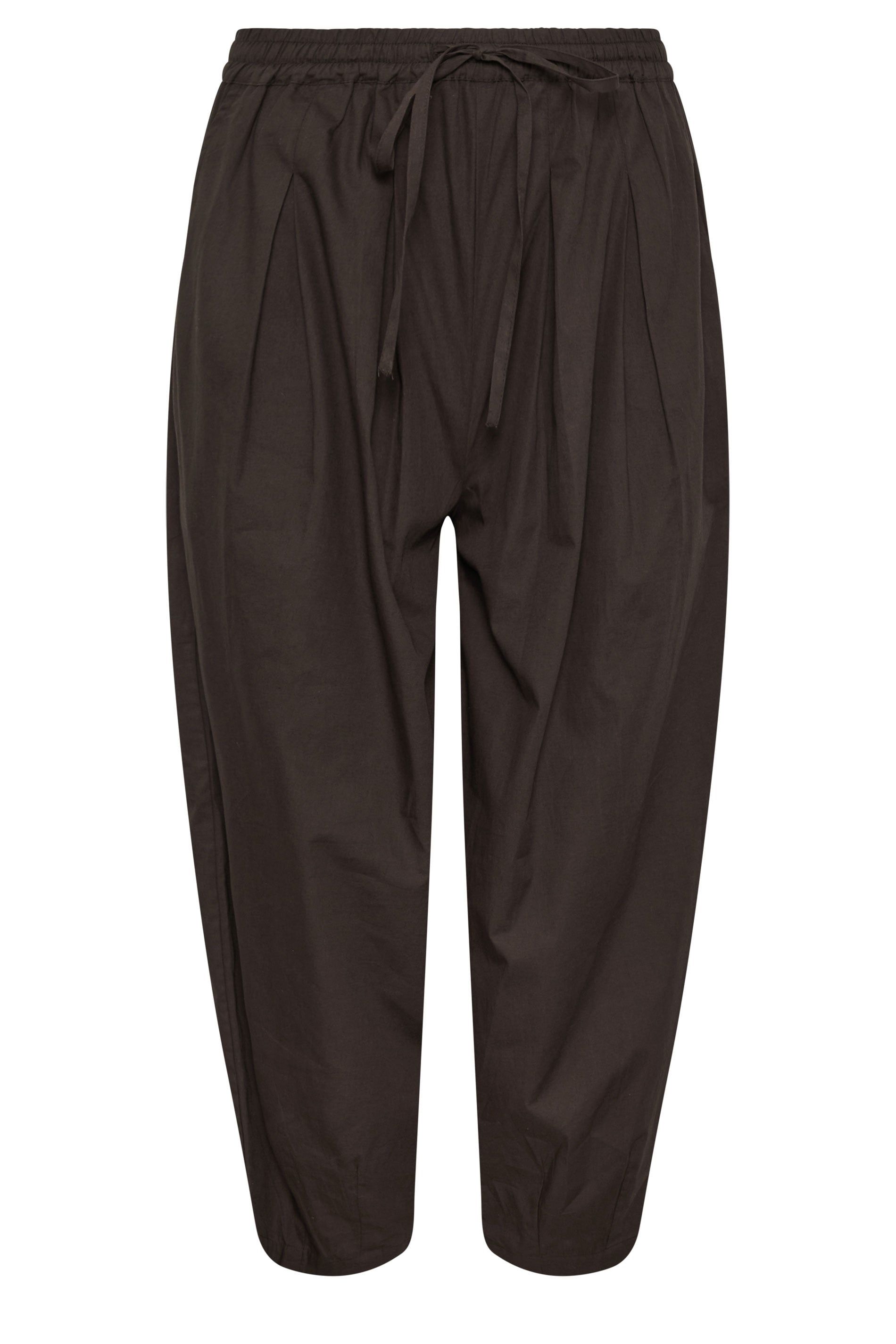 PixieGirl Petite Poplin Cotton Barrel Leg Trousers
