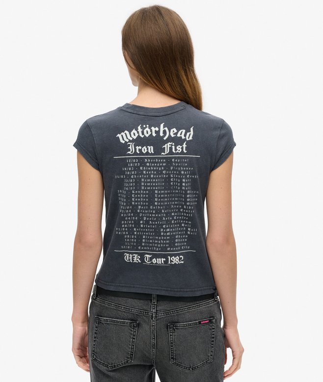 Mot&ouml;rhead x Superdry Cap Sleeve Band T-Shirt