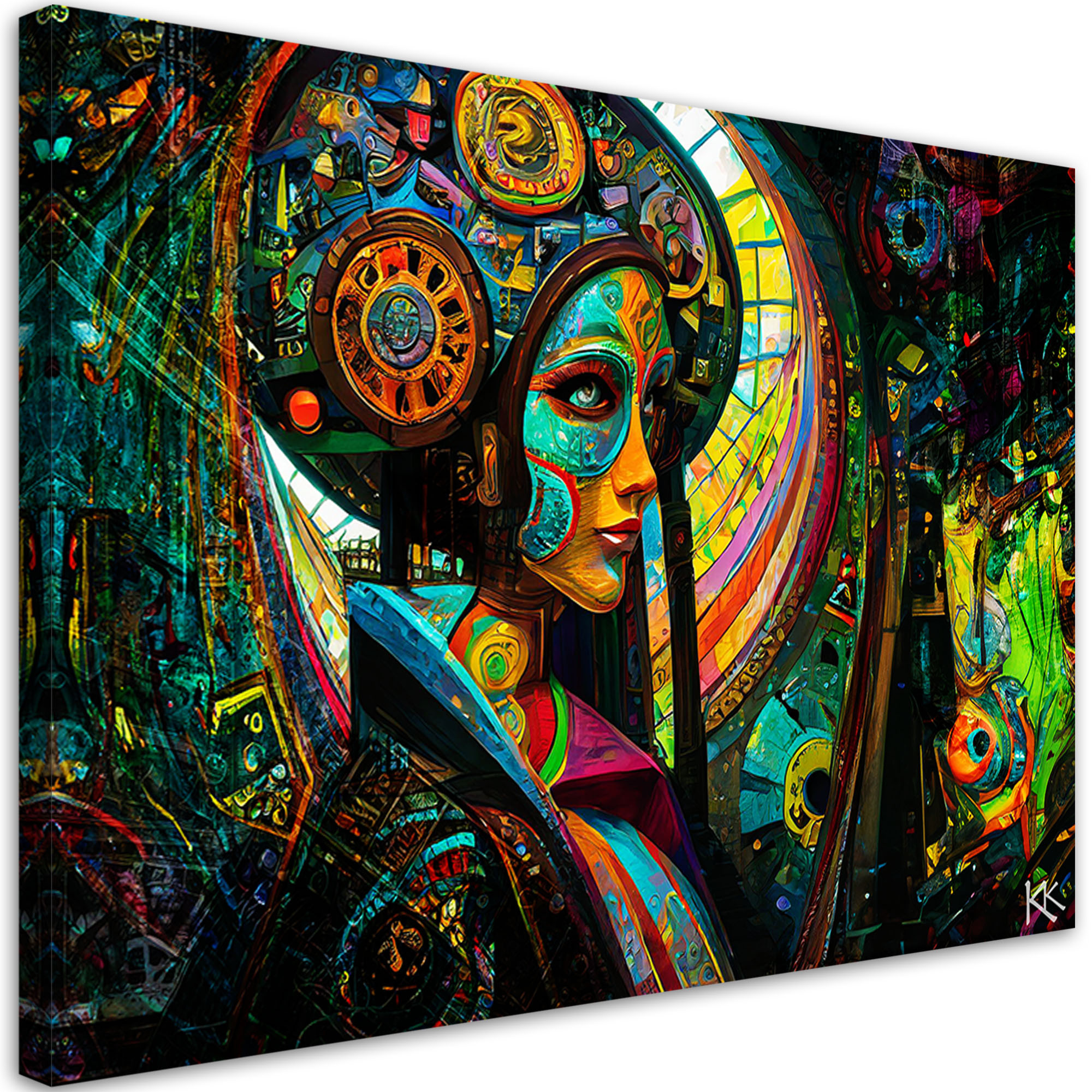 Feeby Obraz, Kobieta Abstrakcja Surrealizm 60x40