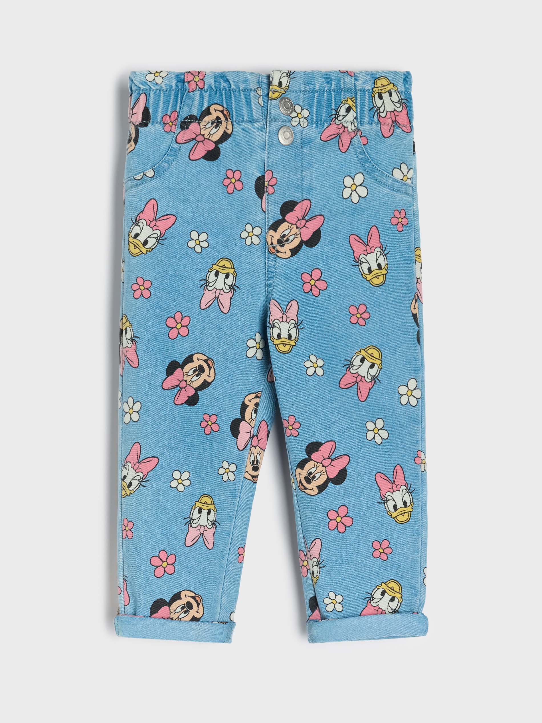 Jeansy pull on ze wzorkiem Disney