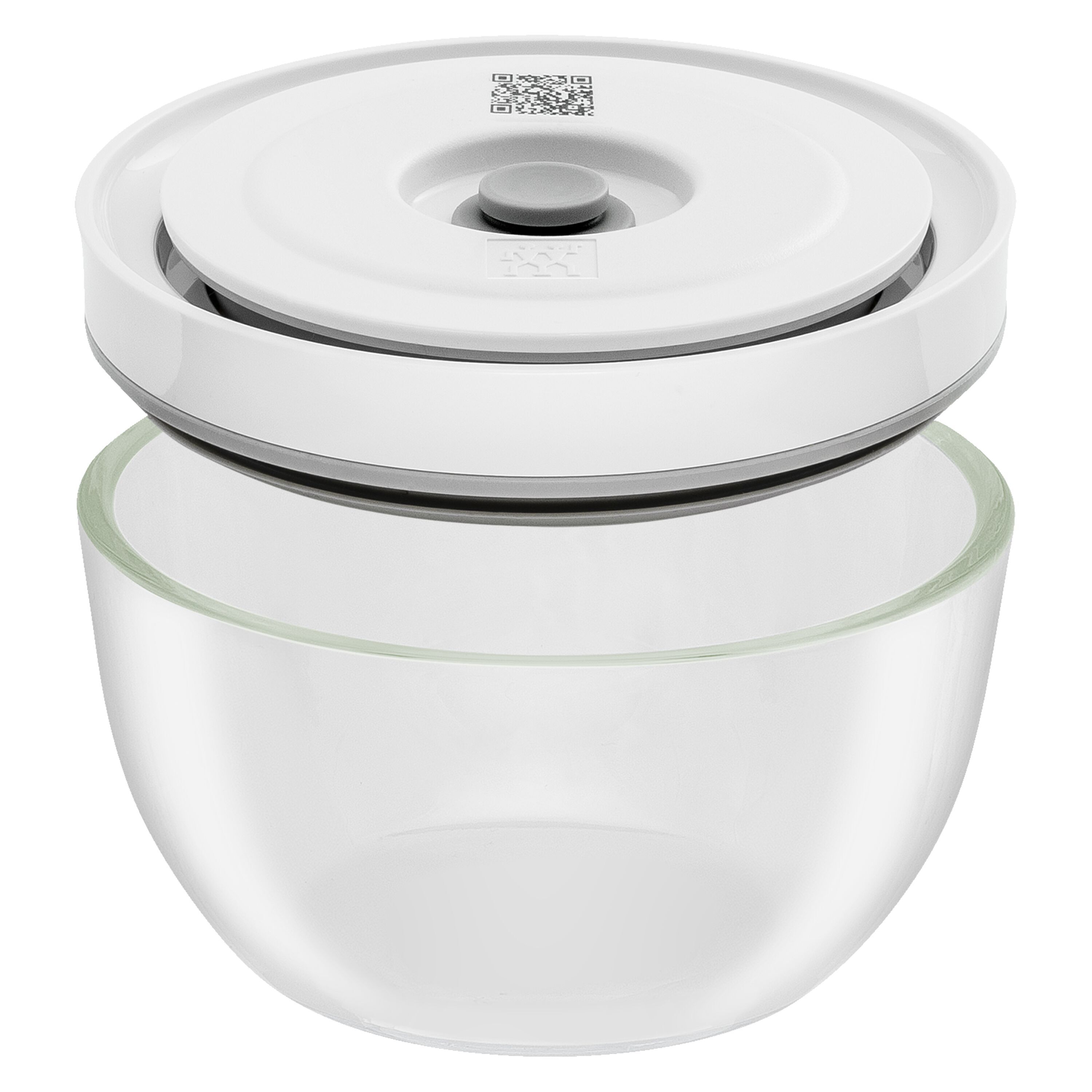 Vacuum bowl set S/M/L / 6-pcs, Glass, transparent-white