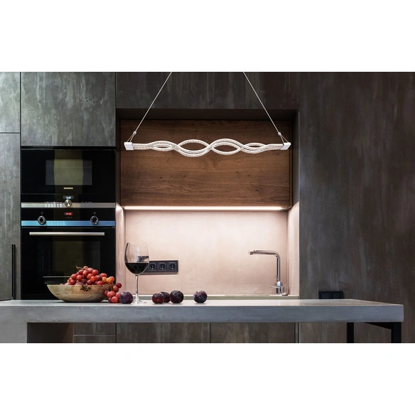 Hängeleuchte, (BxHxL): 7 x 140 x 95 cm, Metall, 30 W