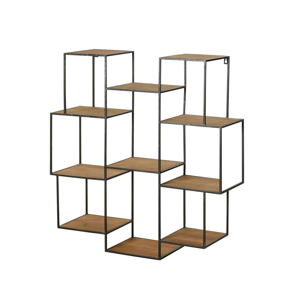 ACOMA - Etagère déstructurée en métal noir