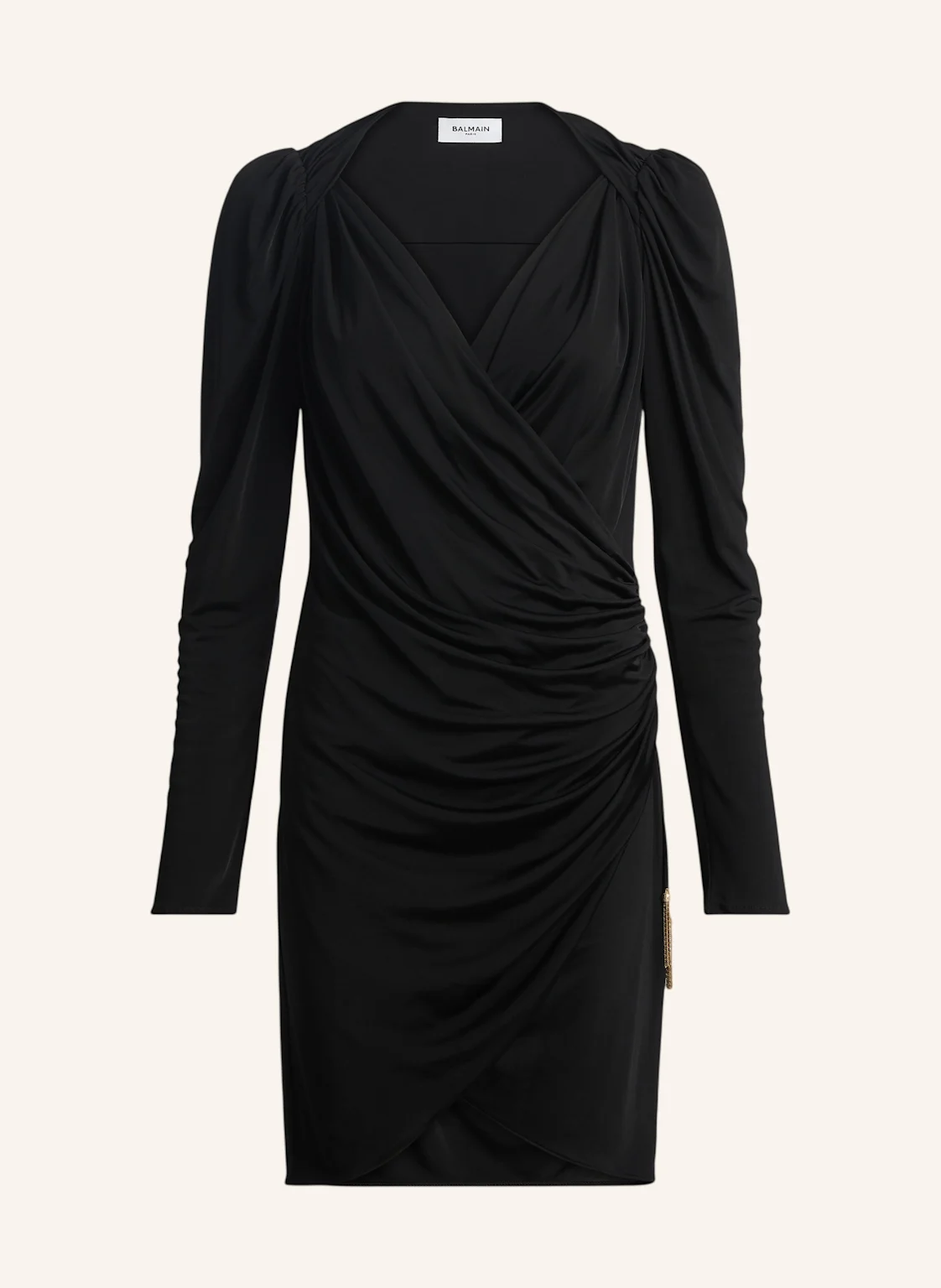 BALMAIN Drapiertes Kleid aus fließendem Jersey