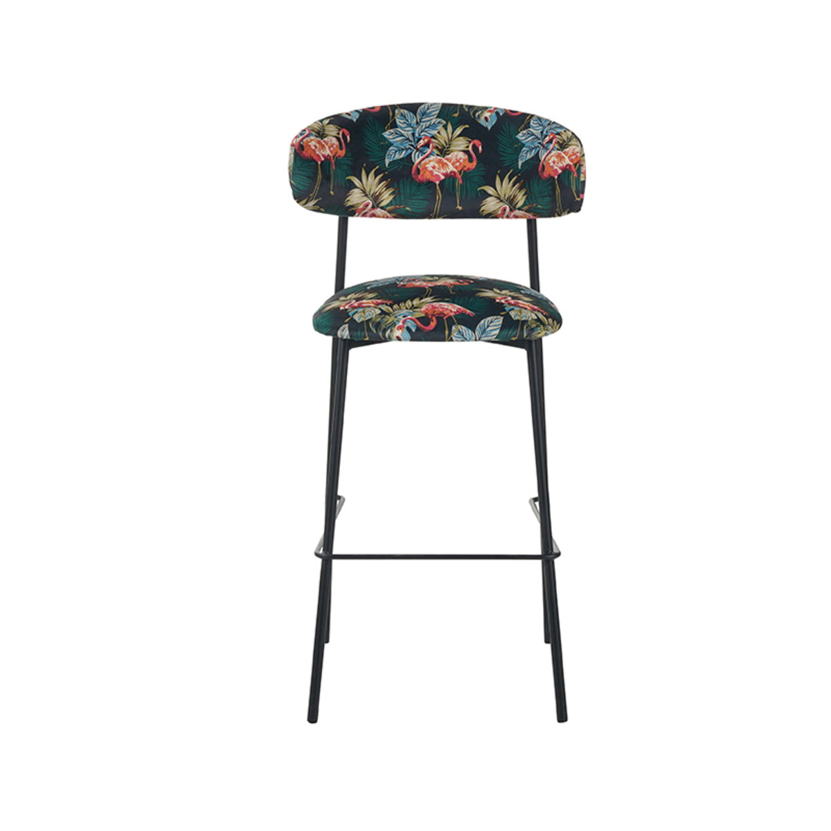 LABEL51 Barkruk Ferry - Multi Velvet - Zithoogte 76cm