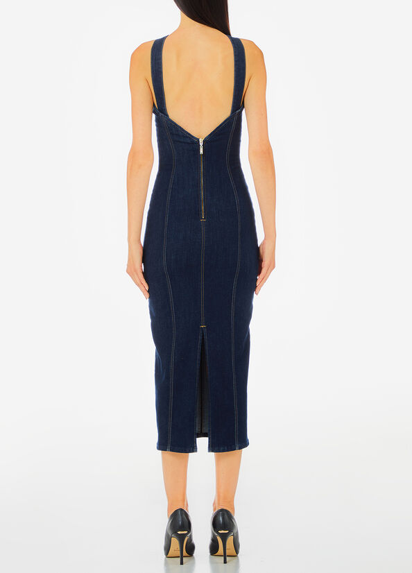Abito lungo in denim