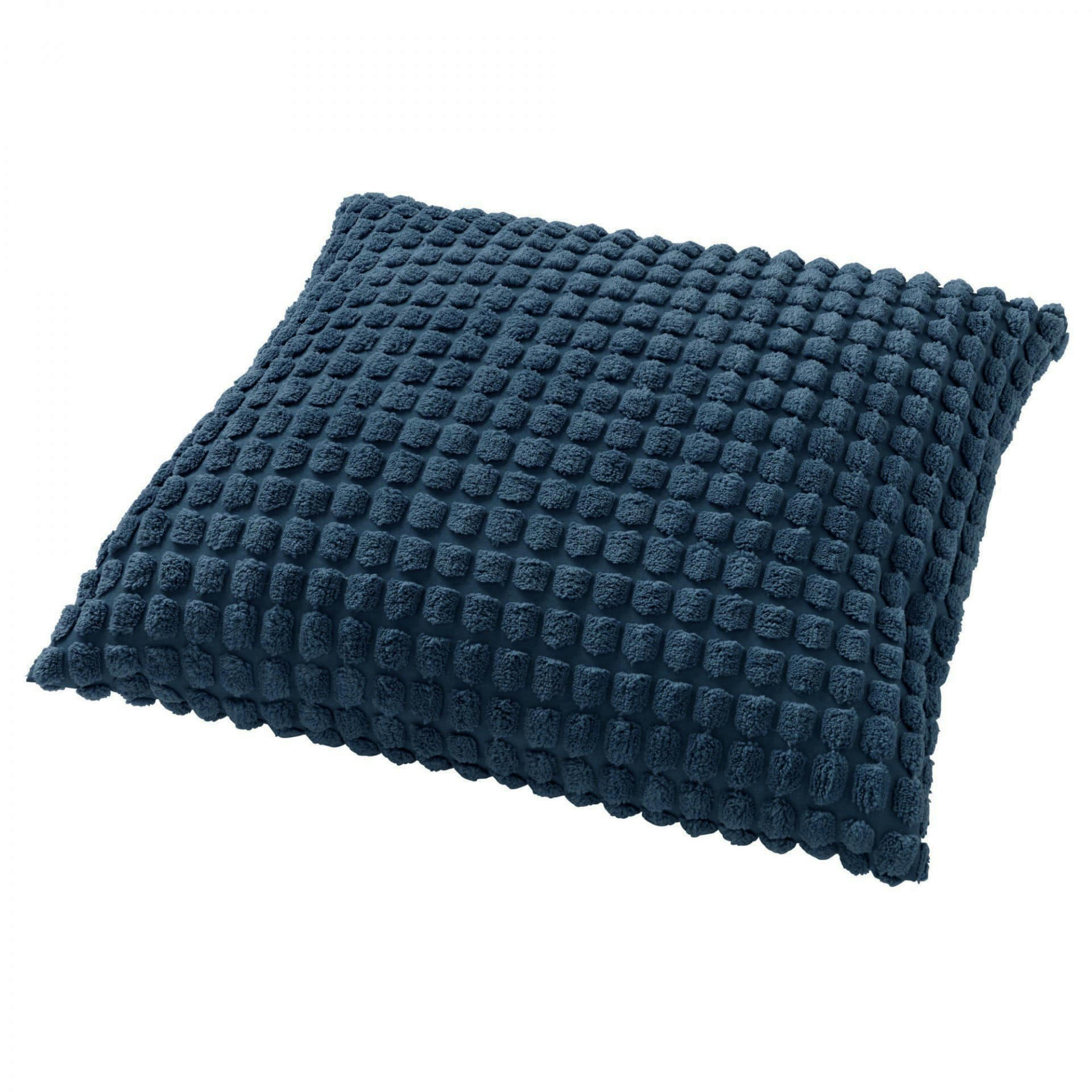 - Housse de coussin bleu en velours-45x45 cm uni