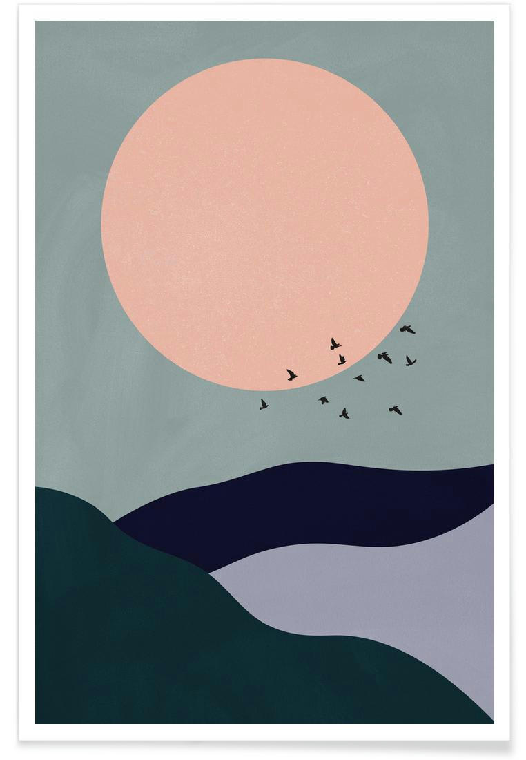 TIDAL - Affiche gris & rose