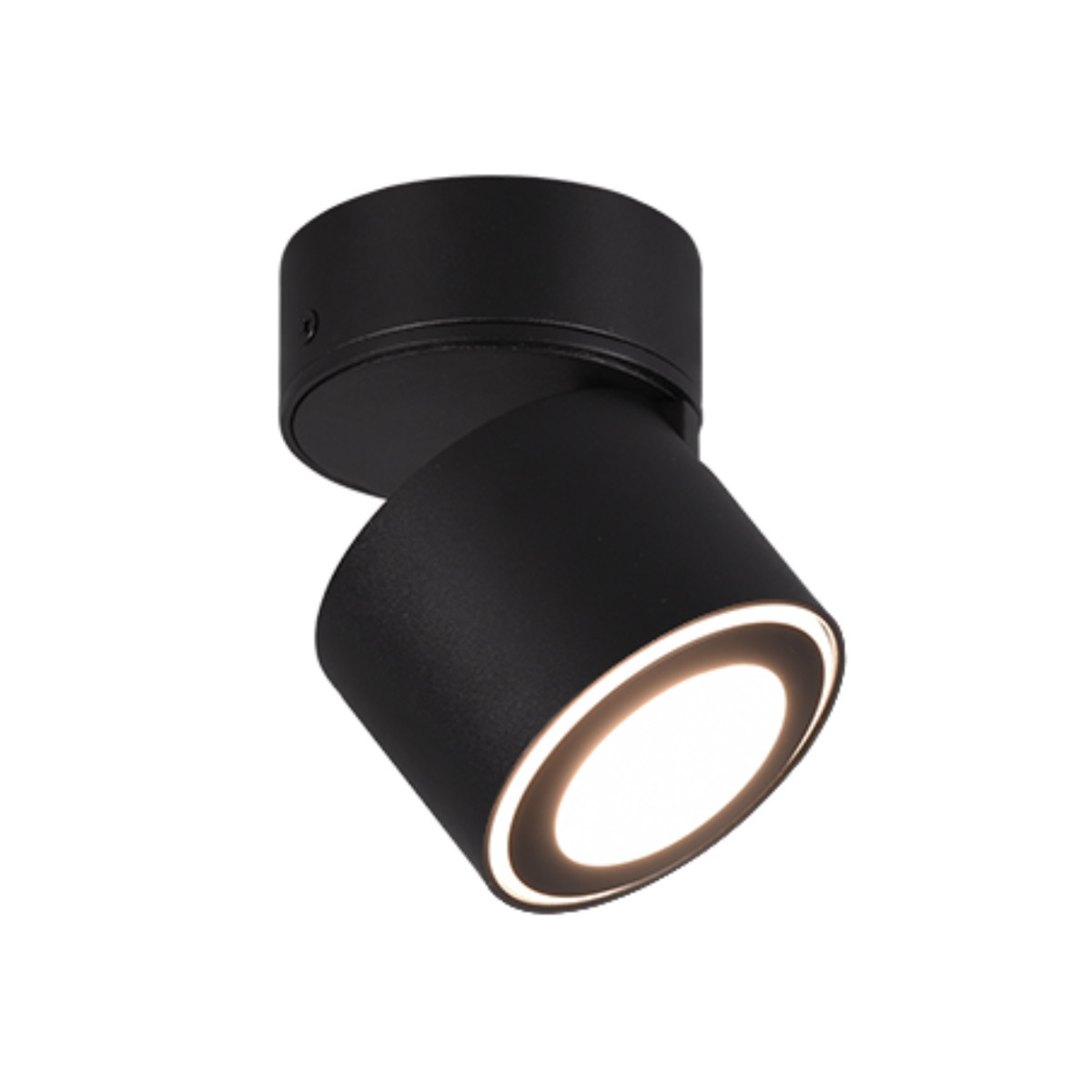 Spot okrągły czarny TAURUSLED 5W biały ciepły IP20 Trio