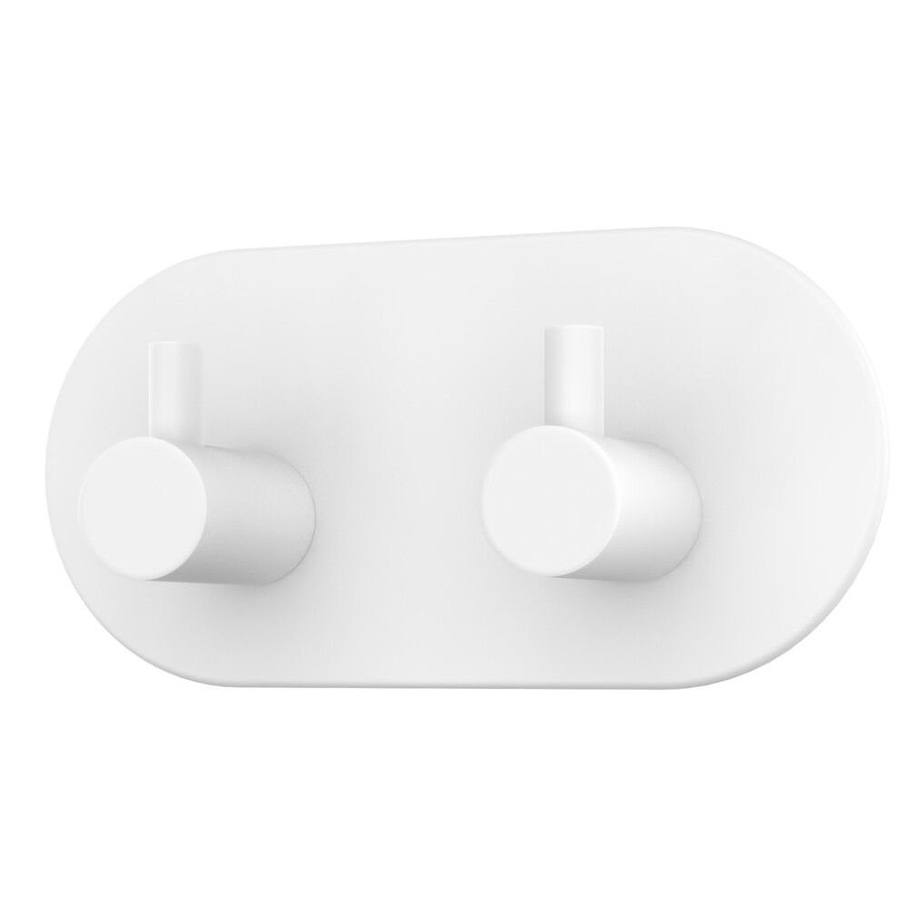 KROK SELVKLEBENDE DOBBEL OVAL HVIT
