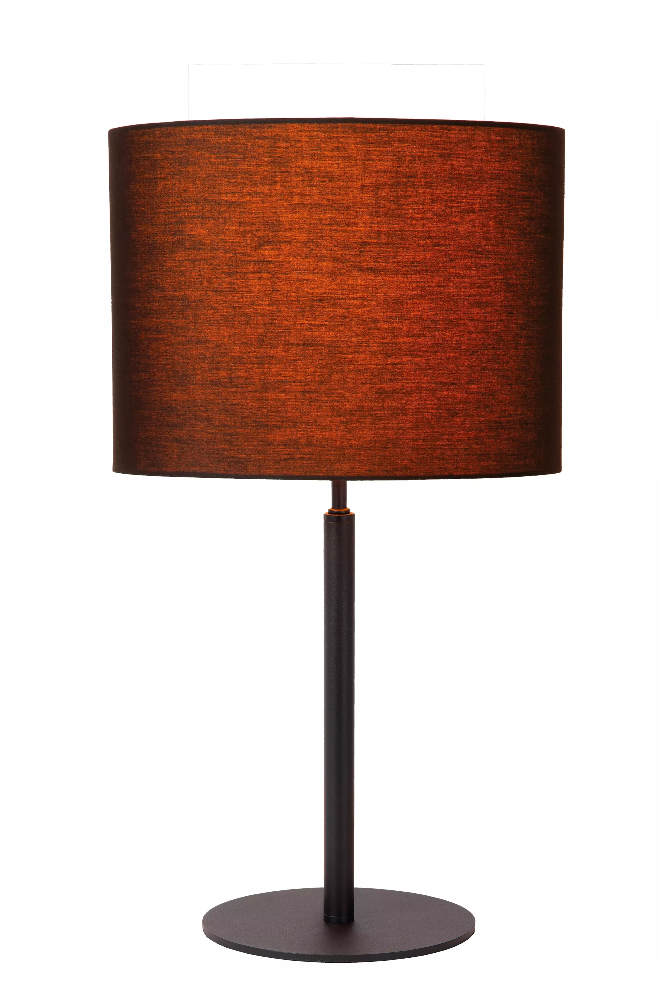 Lampa stołowa z abażurem czarno-złota Maya 1xE27x40W wys:48cm Lucide