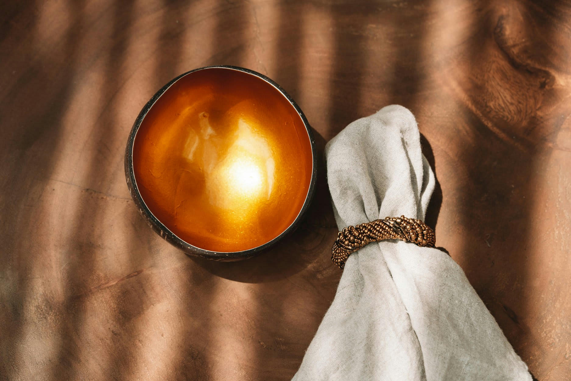 COCO - Bol en coco naturel or