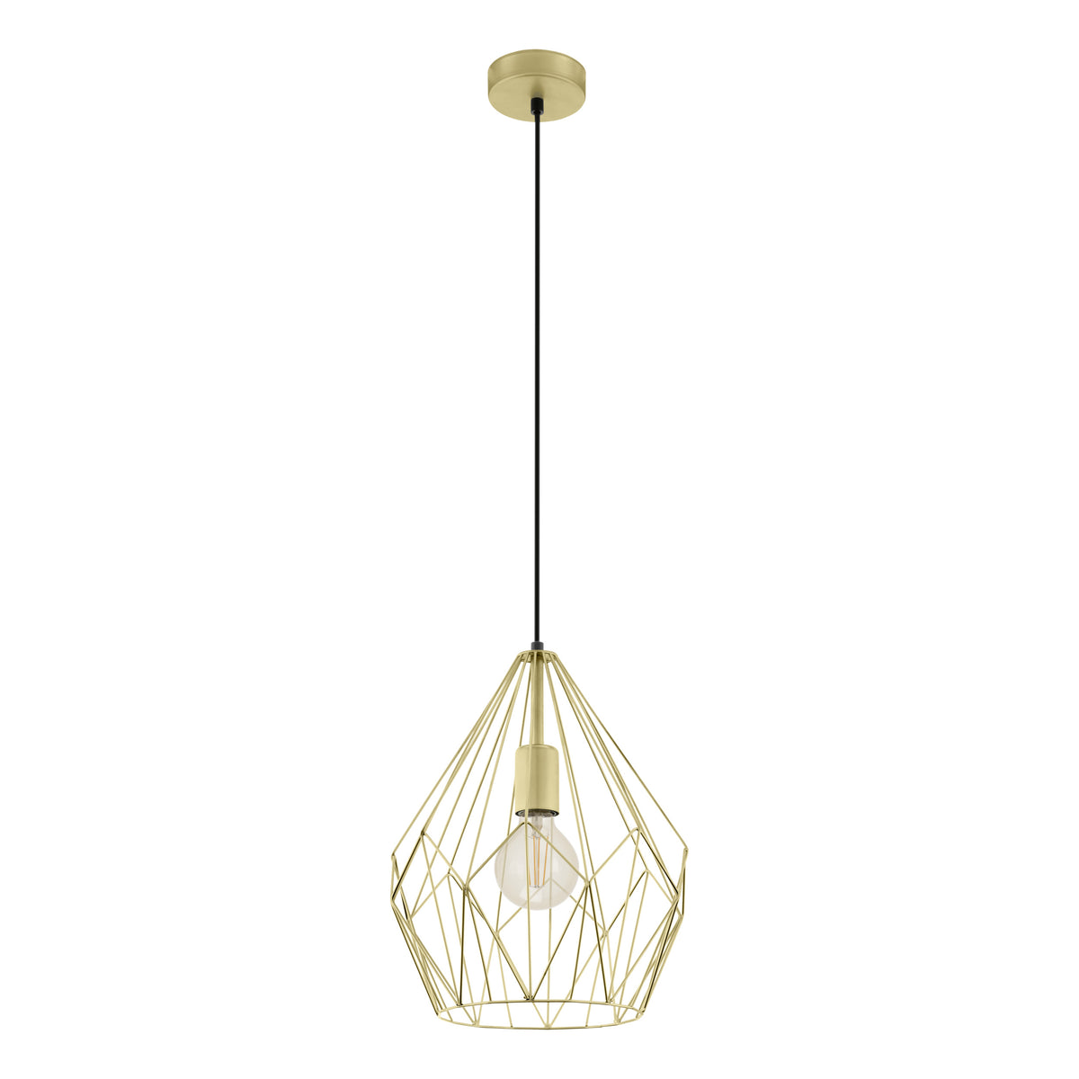 EGLO hanglamp Carlton - e27 - ø 31 cm - goud