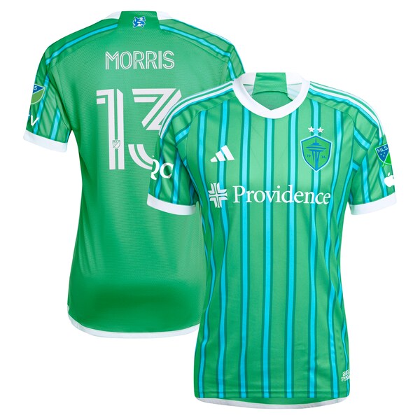 Jordan Morris Seattle Sounders FC adidas 2024 The Anniversary Kit Authentic Player Jersey – Green