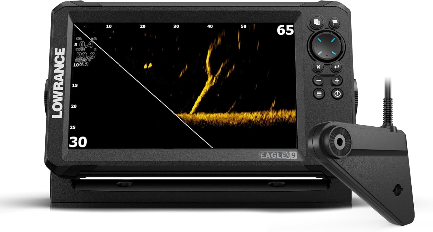 Lowrance Eagle Eye 9 Fishfinder with Live Sonar  Chirp Sonar and DownScan with Fish Reveal
