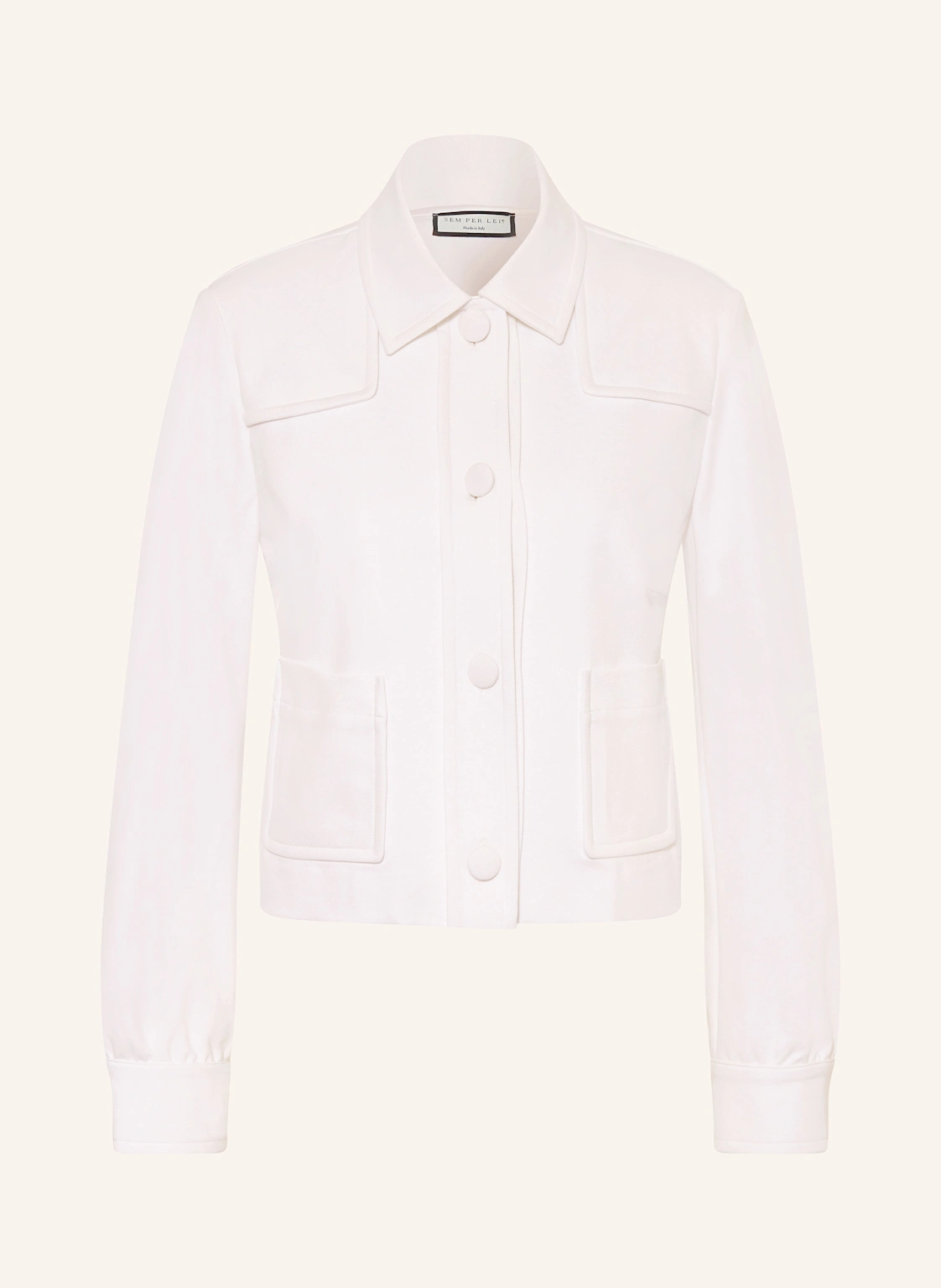 SEM PER LEI Jersey-Kastenjacke
