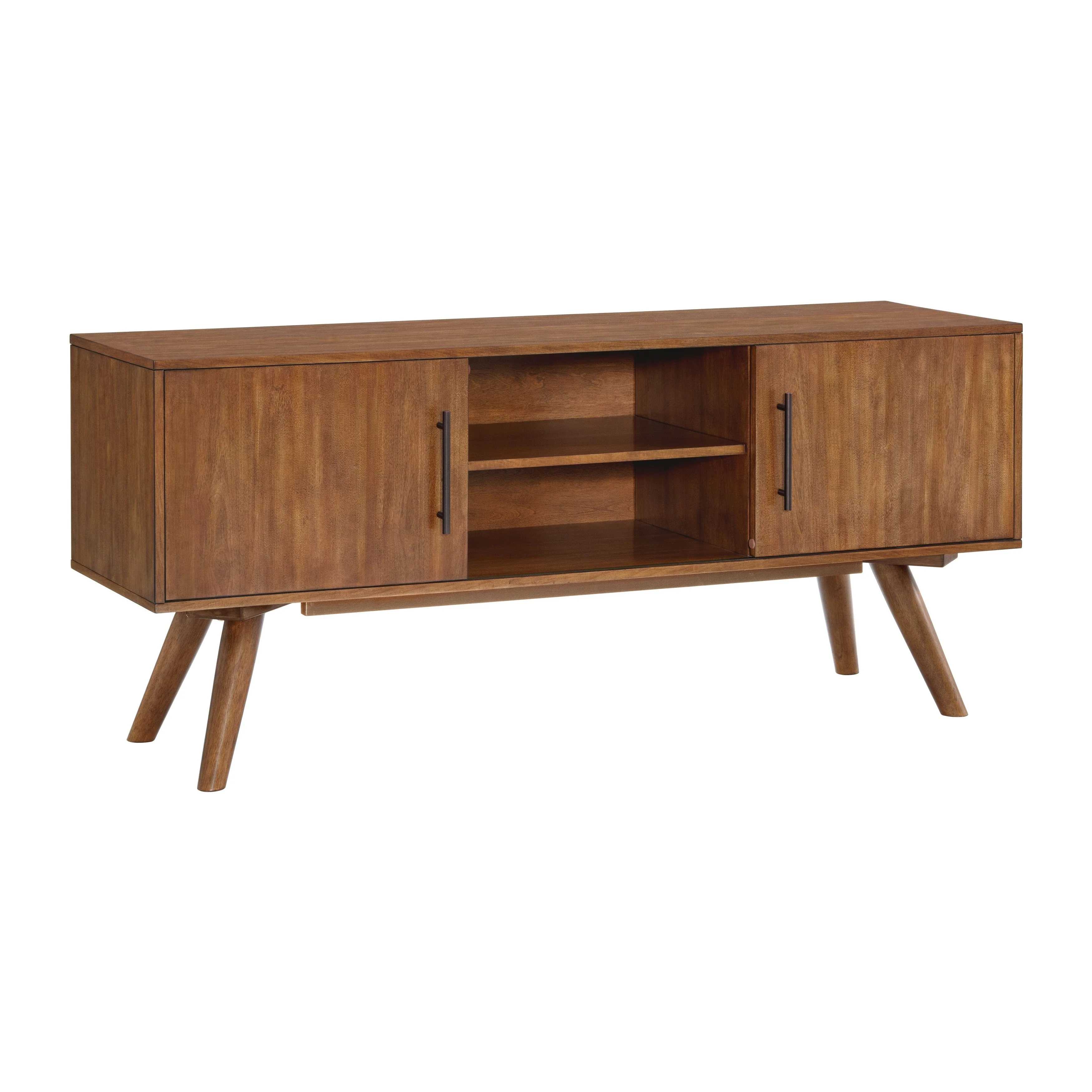 Mid-Century Modern 60 TV Stand Console with Storage