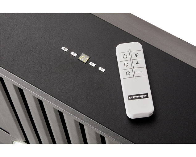 Schweigen Black BBQ Alfresco Rangehood 1500mm (Non Silent) 2500M&sup3;/hr Twin Motors