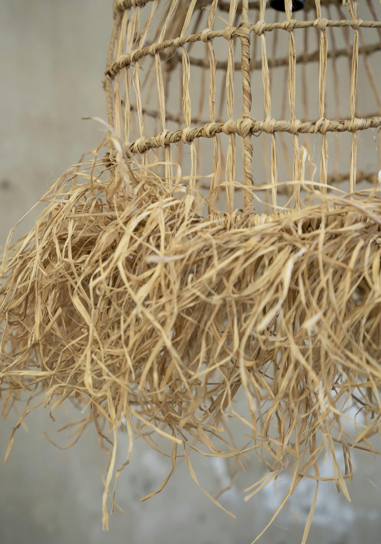 CASITA - Abat-jour en rotin naturel large