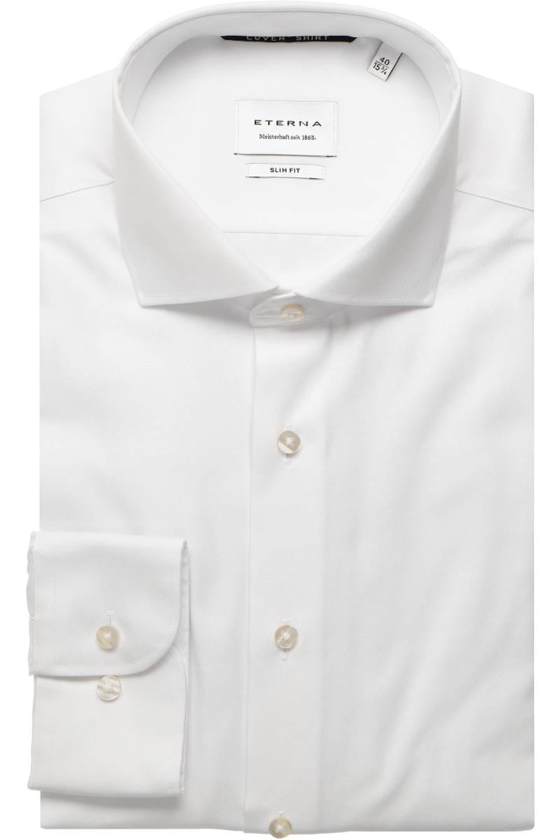 ETERNA Cover Shirt Slim Fit Hemd weiss, Einfarbig
