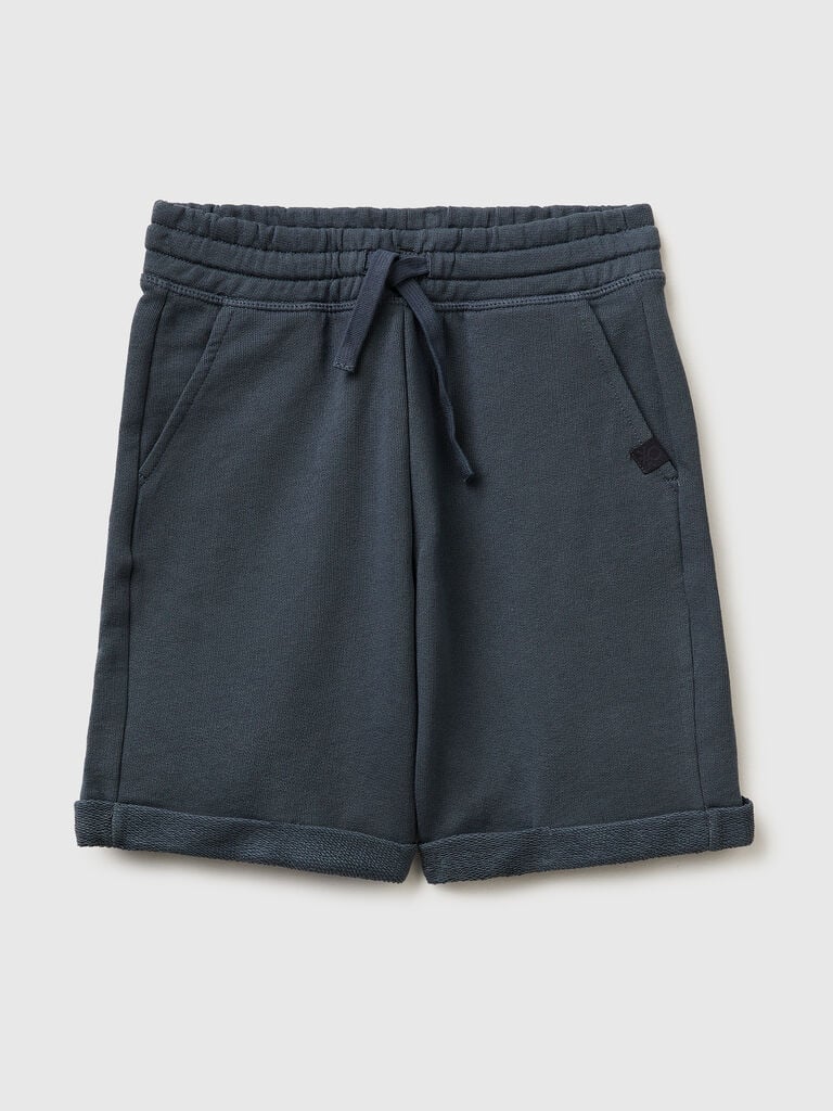 Bermuda shorts in pure cotton fleece