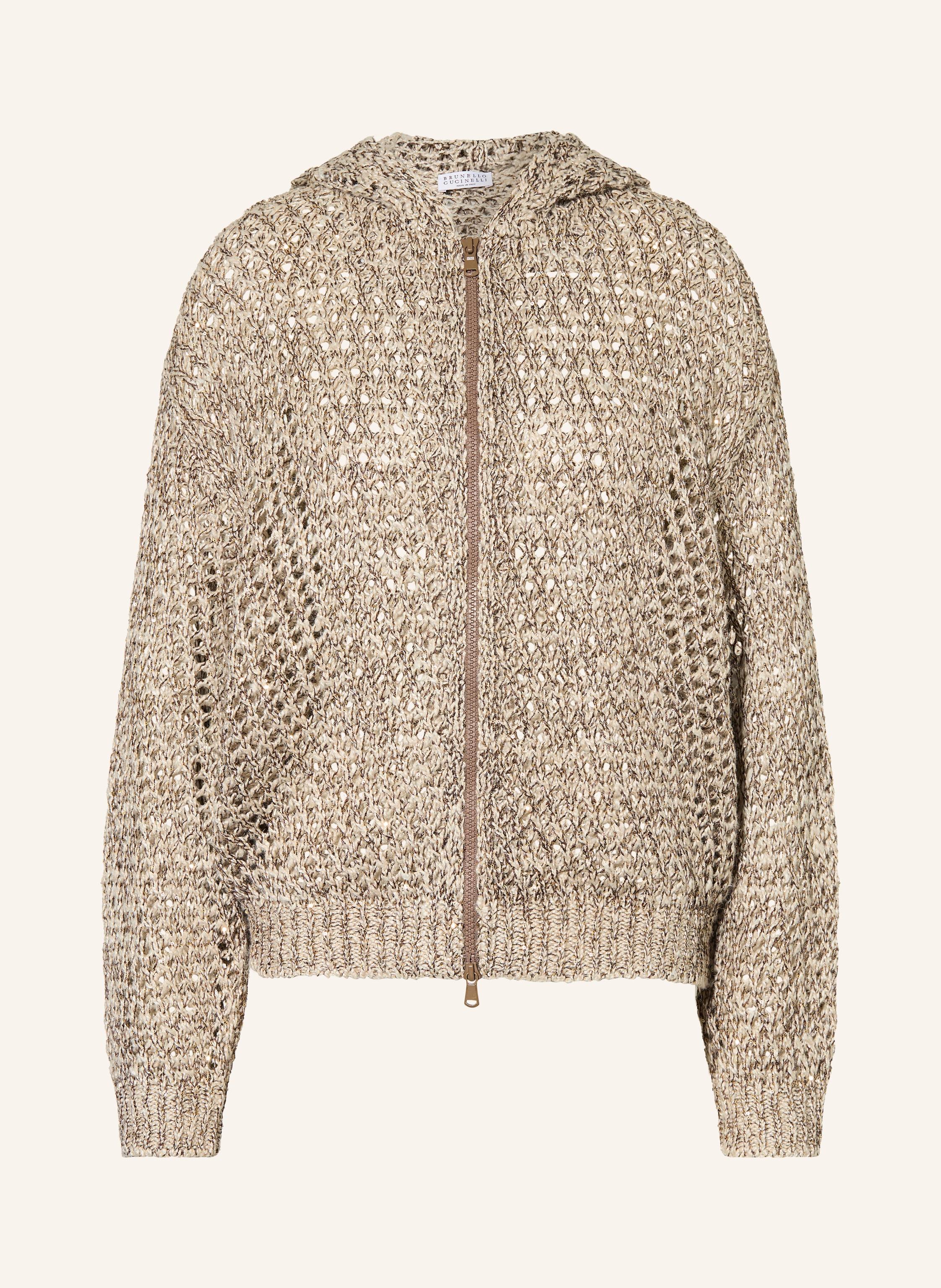 BRUNELLO CUCINELLI Strickjacke mit Leinen und Seide