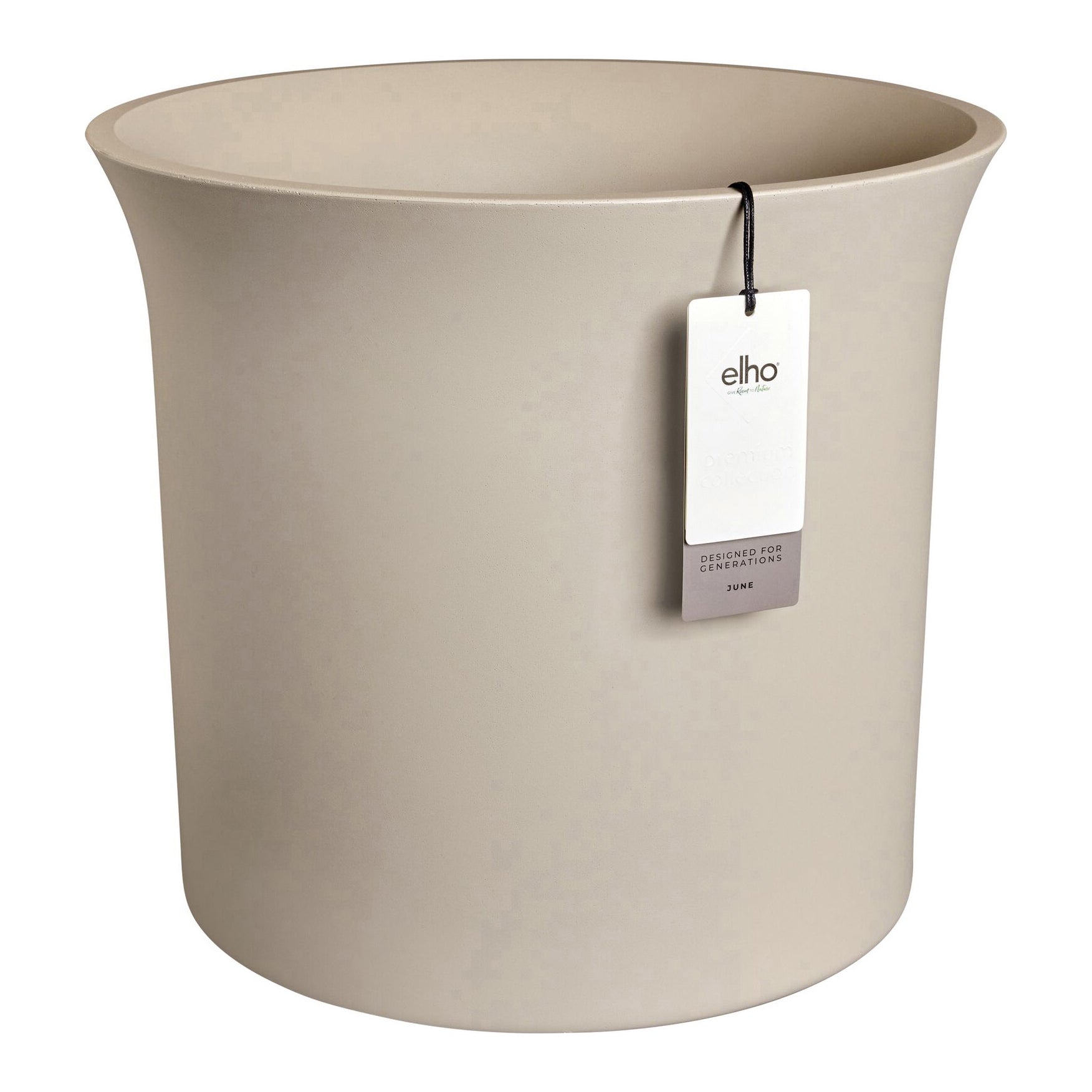 Elho June Tulip 47 - Balanced beige - Ø 47 x H 43 cm - Binnen en Buite