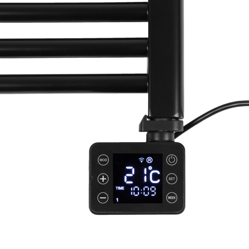 Sèche-serviettes électrique Sani Wifi noir 600 W EUROM