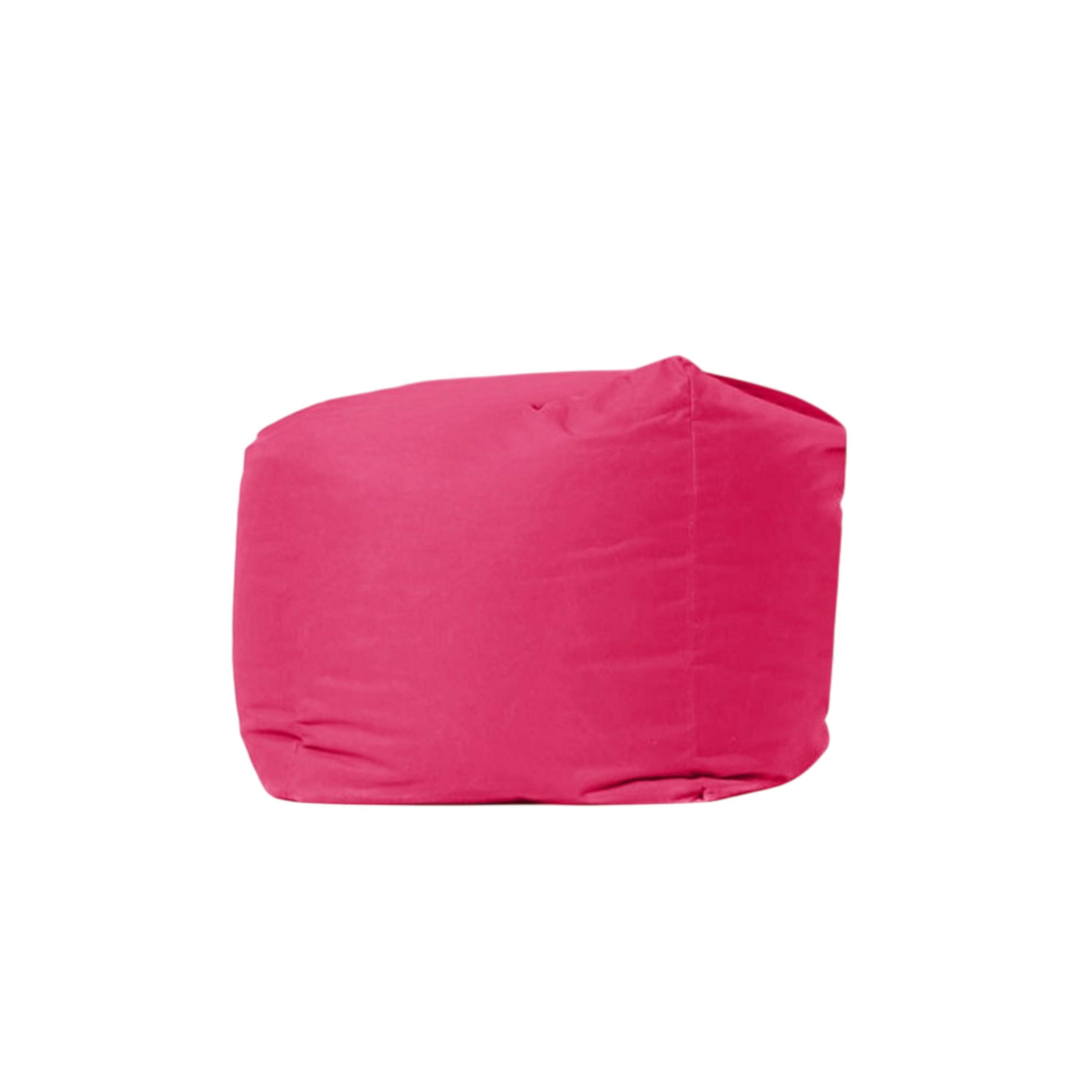 Pouf cube d'extérieur rose ARTA