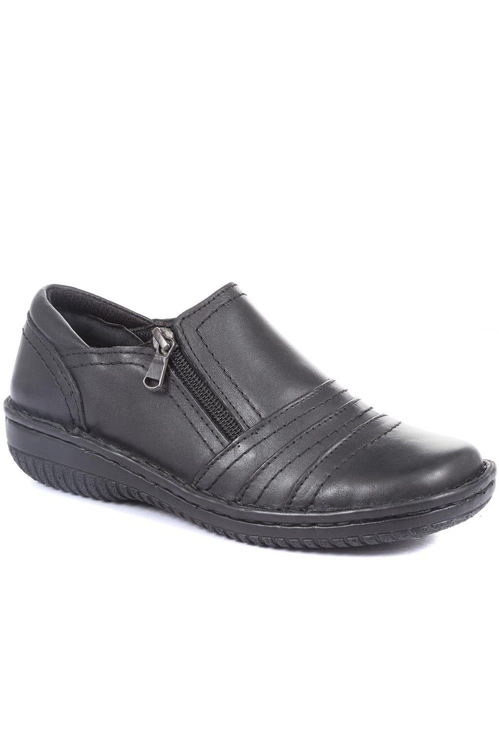 Pavers Leather Slip On Shoes for Women