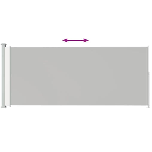 NNEVL Patio Retractable Side Awning 200x500cm Cream