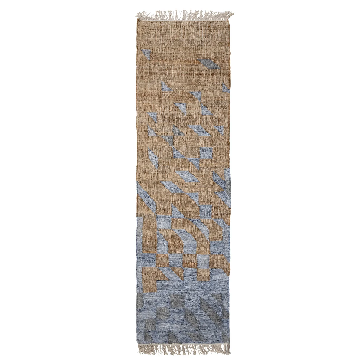 Bloomingville - Vikka Teppich, 75 x 245 cm, blau