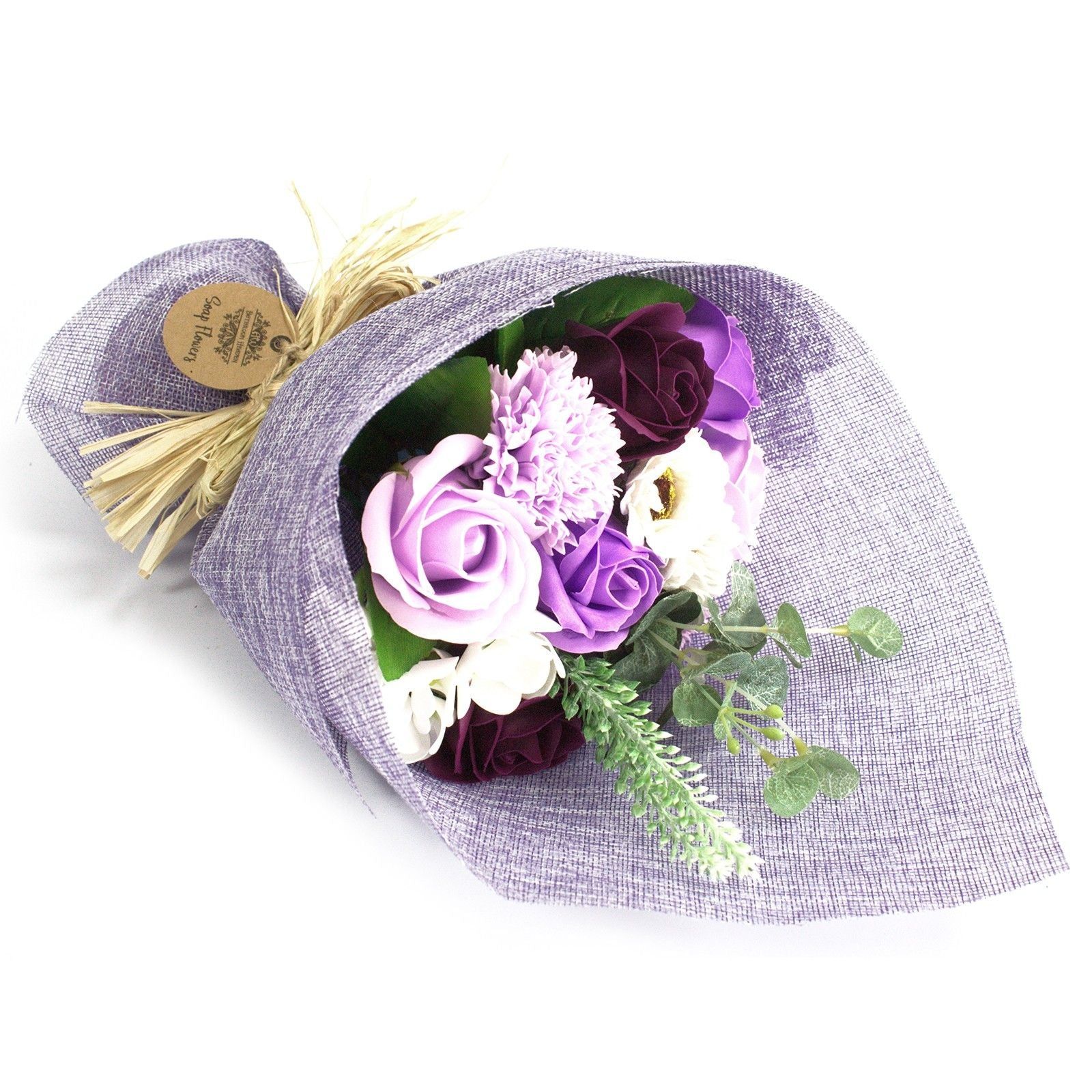 Serenityy Serenityy Purple Soap Flower Bouquet - Standing Soap Rose Gift Set