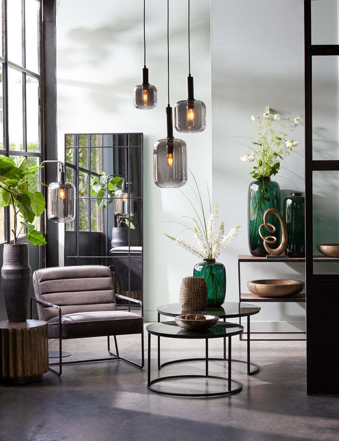 Light & Living - Vloerlamp LEKAR - 35.5x28x155cm - Grijs