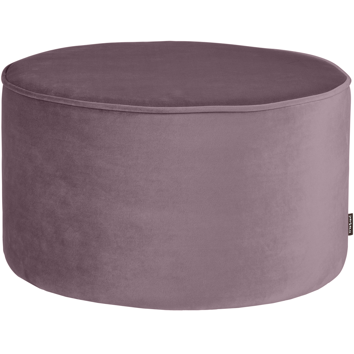 WOOOD poef laag Sara - Velvet - Lila - 36xØ60cm