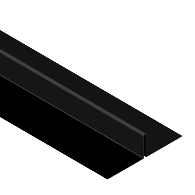 Aiguille S18 pour lambris extérieur en acier noir mat 2,2 m 2 pièces MY METAL FACTORY