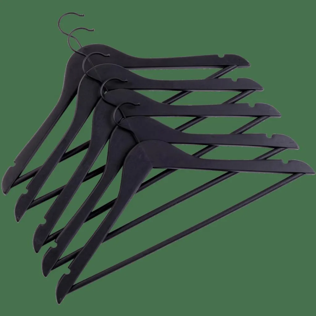 Cintres^CASA NEW WOOD Cintres Set De 5 Noir