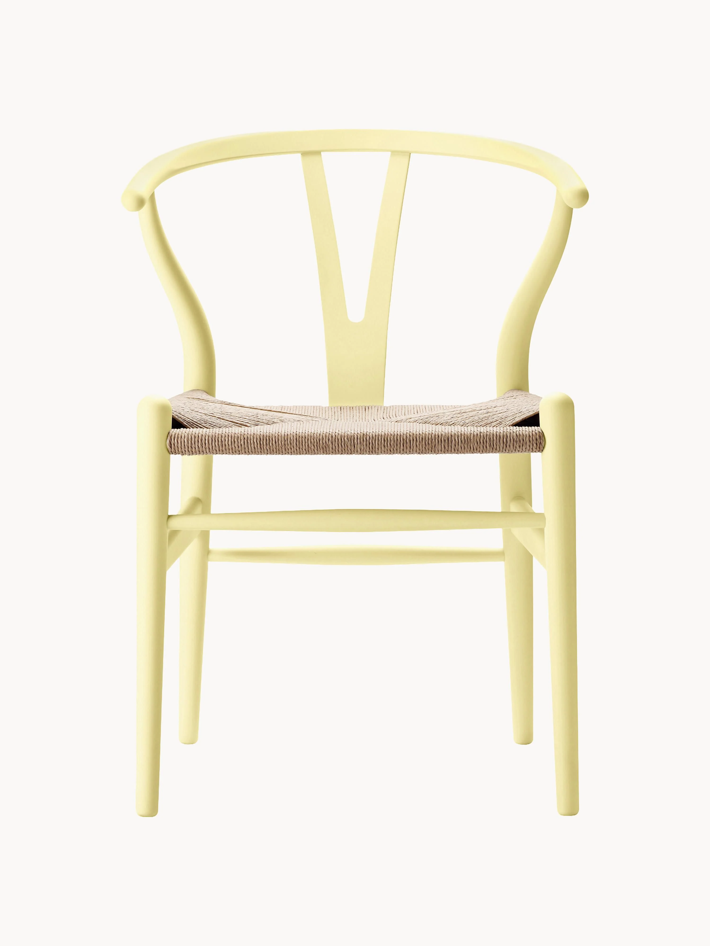 Holzstuhl CH24 Wishbone mit handgeflochtener Sitzfläche