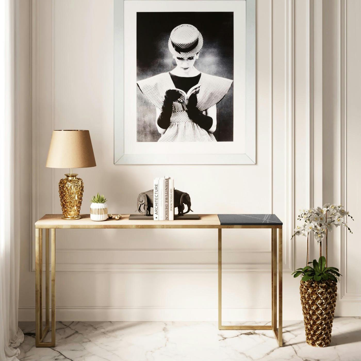 CESARO - Console Cesaro 160x40cm Kare Design