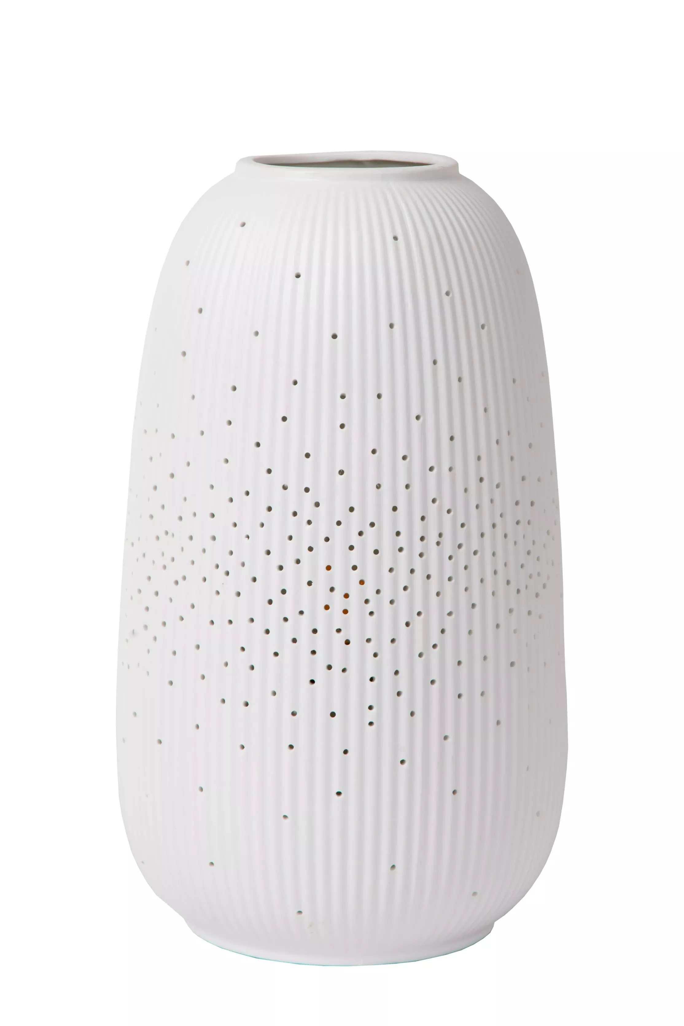Lampa stołowa porcelanowa biała Flores 1xE14x25W wys:24,1cm Lucide