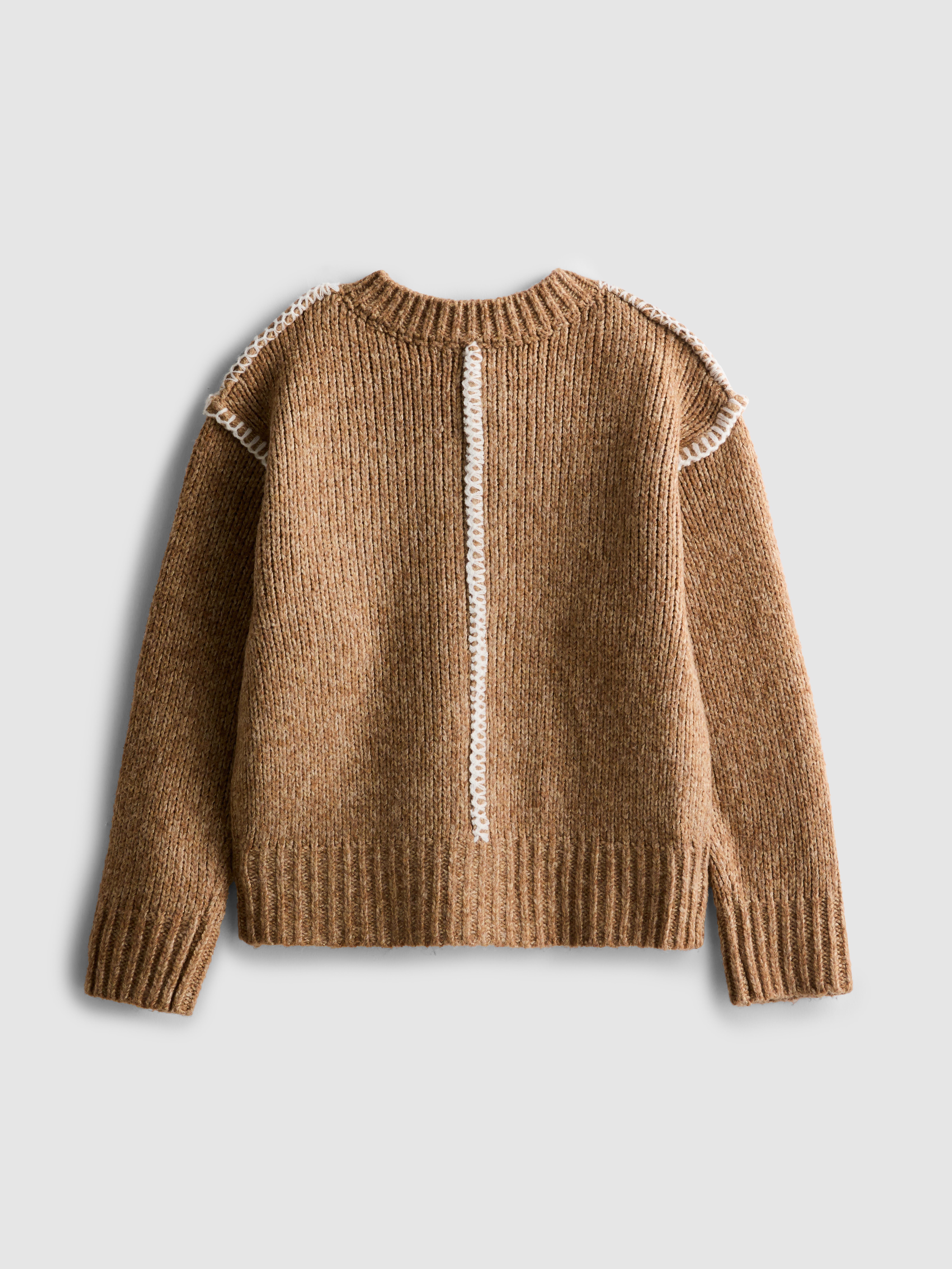 1.5-8yrs | Contrast Stitch Cardigan