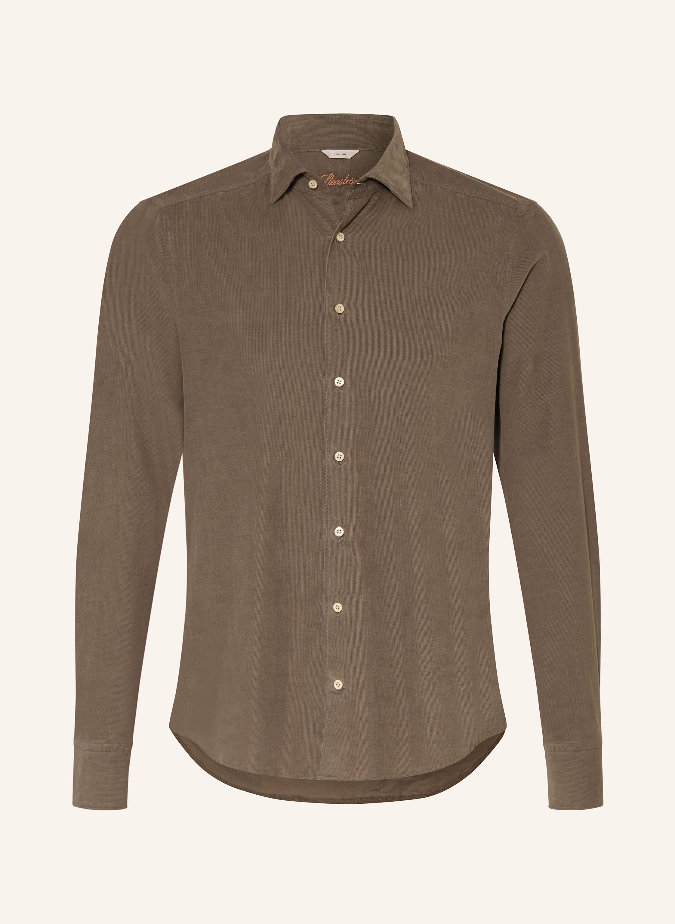 Stenströms Cordhemd Slim Fit
