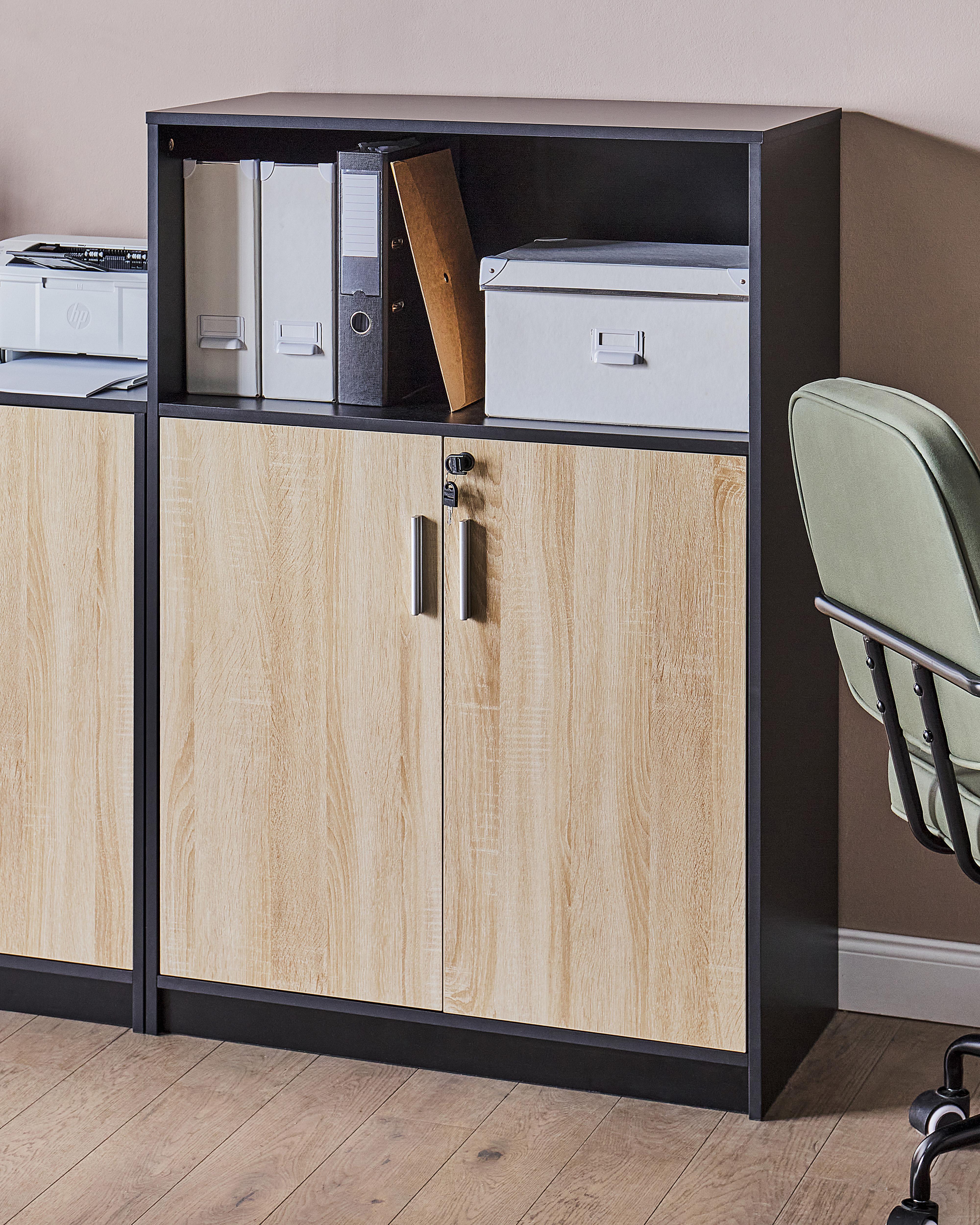 Storage Unit ZEHNA Brown/ Black