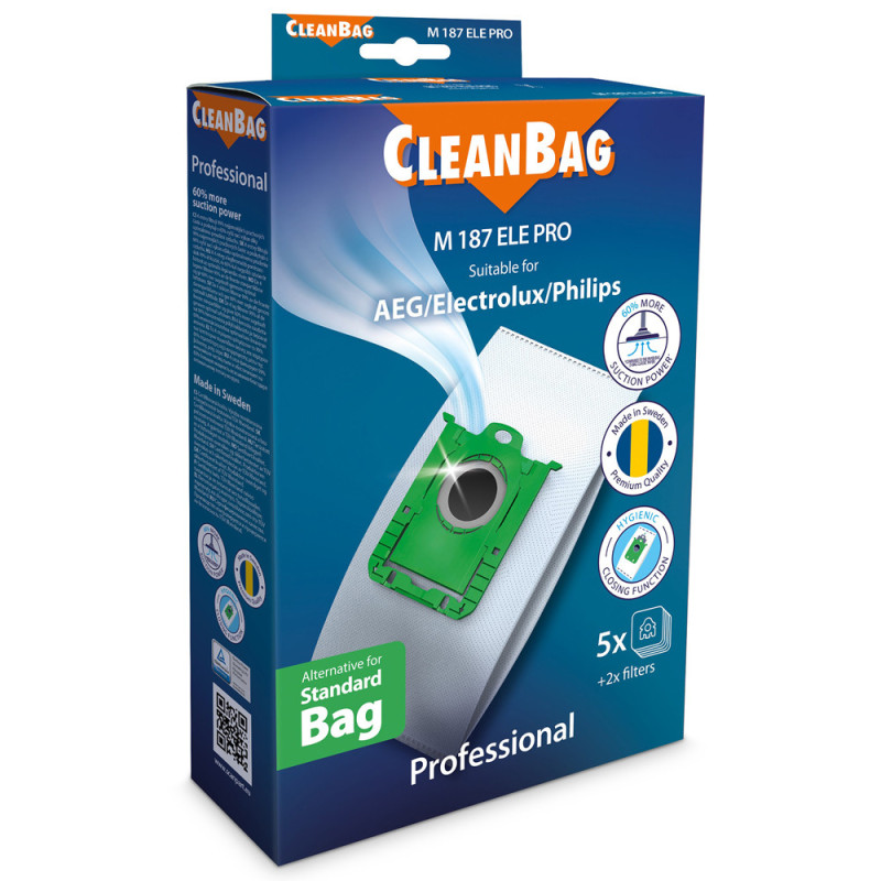 Sac pour aspirateur Fleece S-bag AEG/Electrolux/Philips 5 pièces