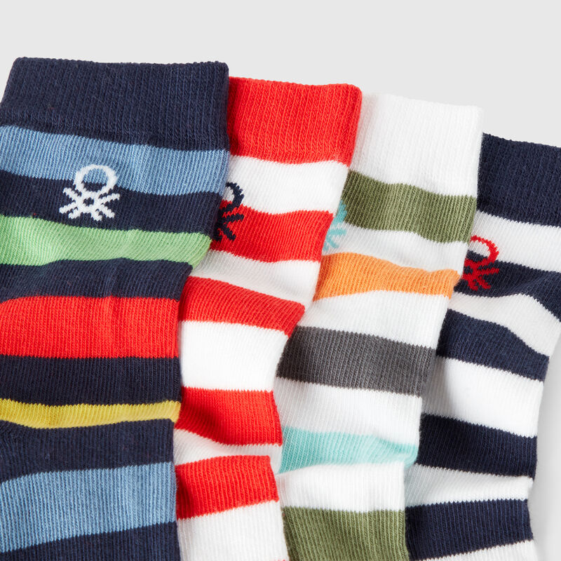 Four pairs of patterned socks