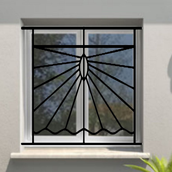 Grille de Defense Solazur pour Fenetre H 125 cm x L 140 cm (côte tableau)