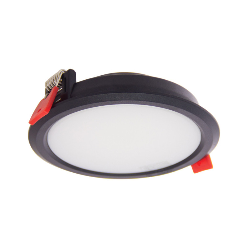 Spot encastrable LED Downlight noir blanc dimmable IP44 800 lm 8 W XANLITE