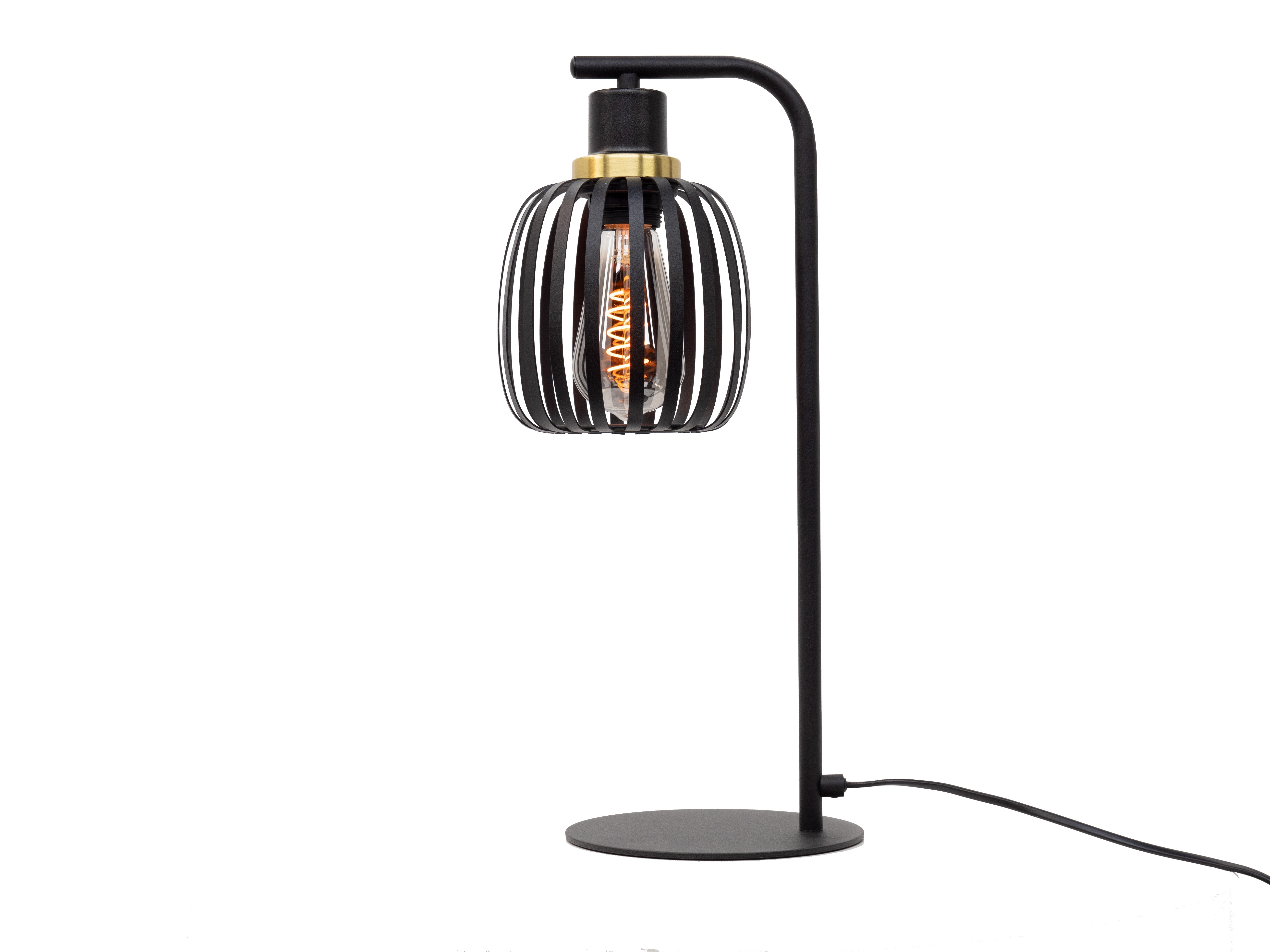 EGLO tafellamp Pocicas - e27 - 50 cm - zwart/goud