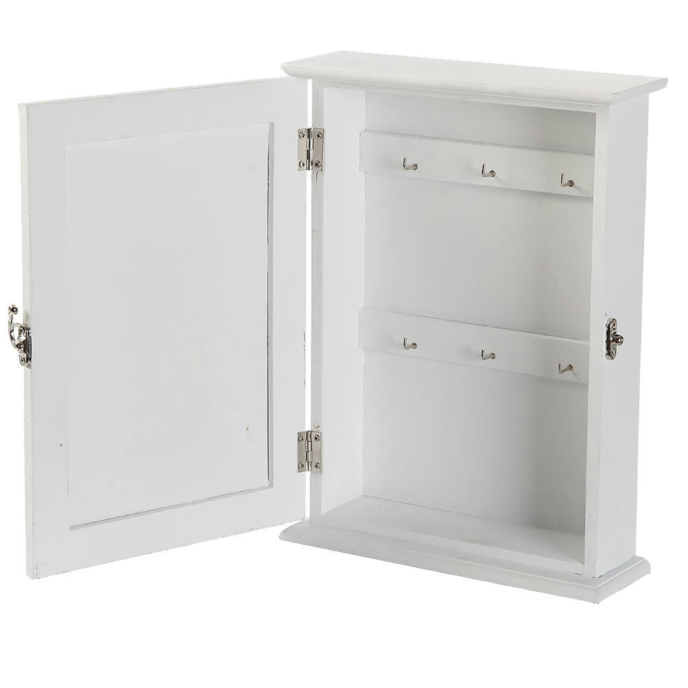 CLEFS - Boîte rectangulaire à clefs blanche et grise